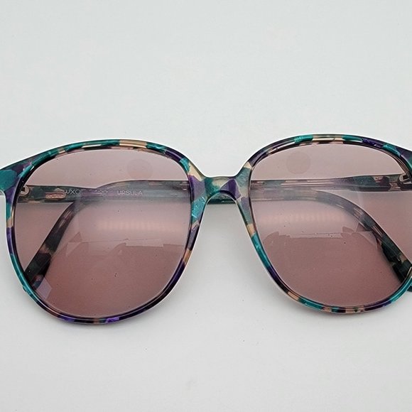 Luxottica Ursula Purple Green Tortoise Little Mermaid Eyeglasses Frame Italy
